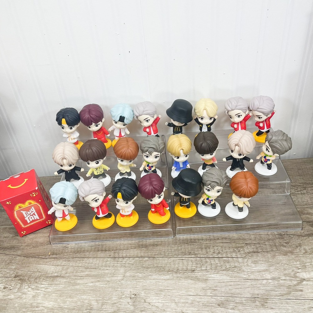 McDonalds Happy Meal TinyTan BTS Toy Figure Lot of 23 K-Pop RM Jin SUGA V